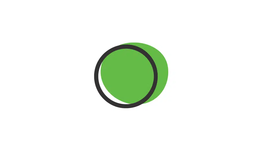 Animated Meiso Matcha logo mark — a green circle settling into a ring